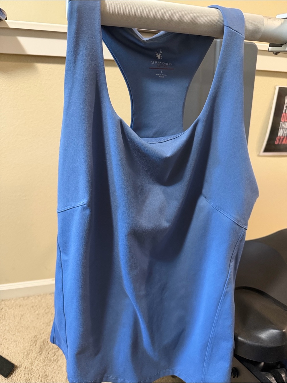 Spyder Light Blue Performance Racerback Tank